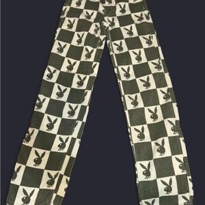 PLAYBOY Black and White Checkered Trousers